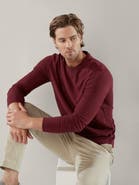 Robert Talbott Kelly Long Sleeve Cotton Crepe Tee