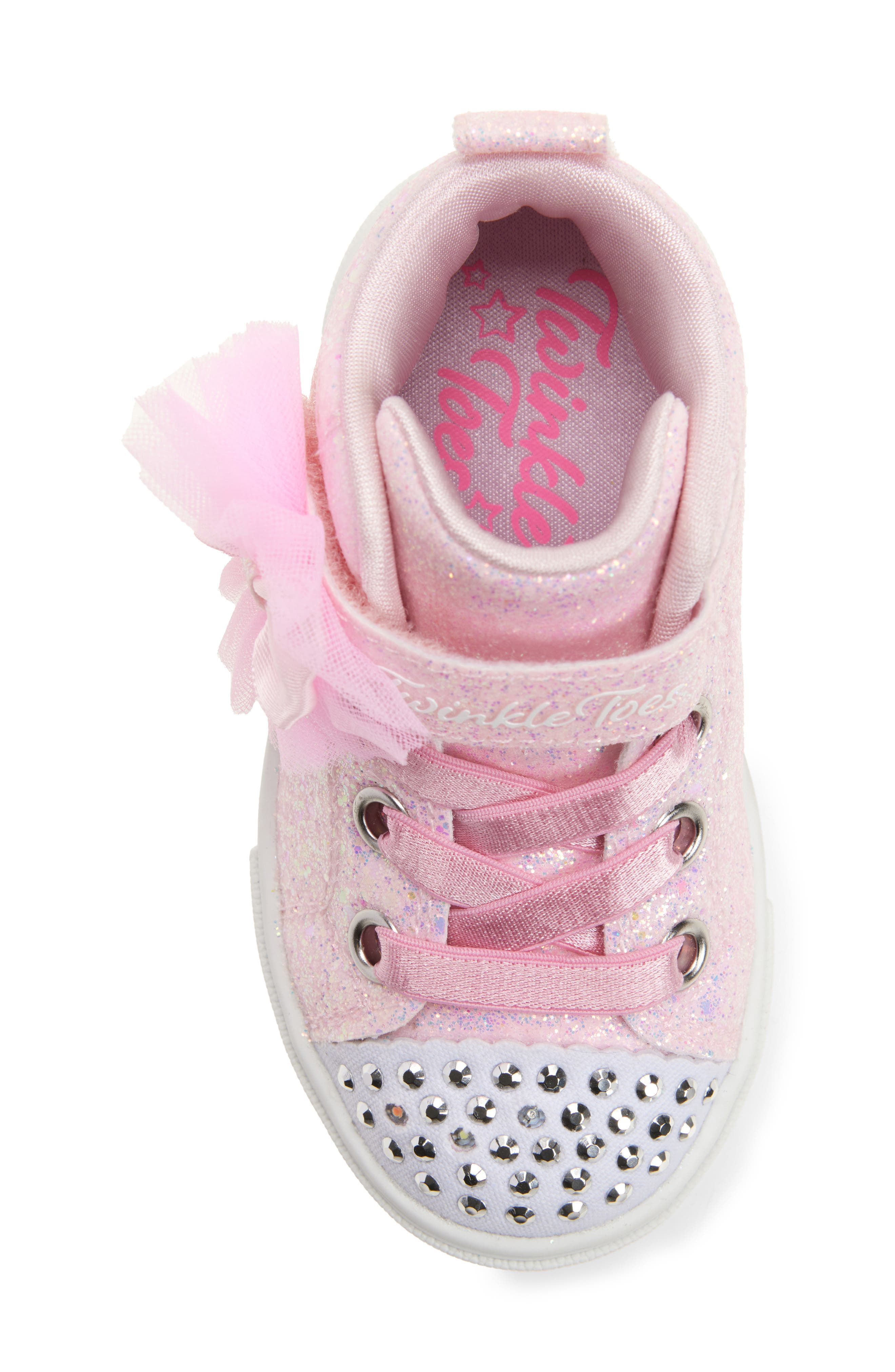 SKECHERS Kids' Twinkle Sparks Light-Up Sneaker, Alternate, color, Light Pink