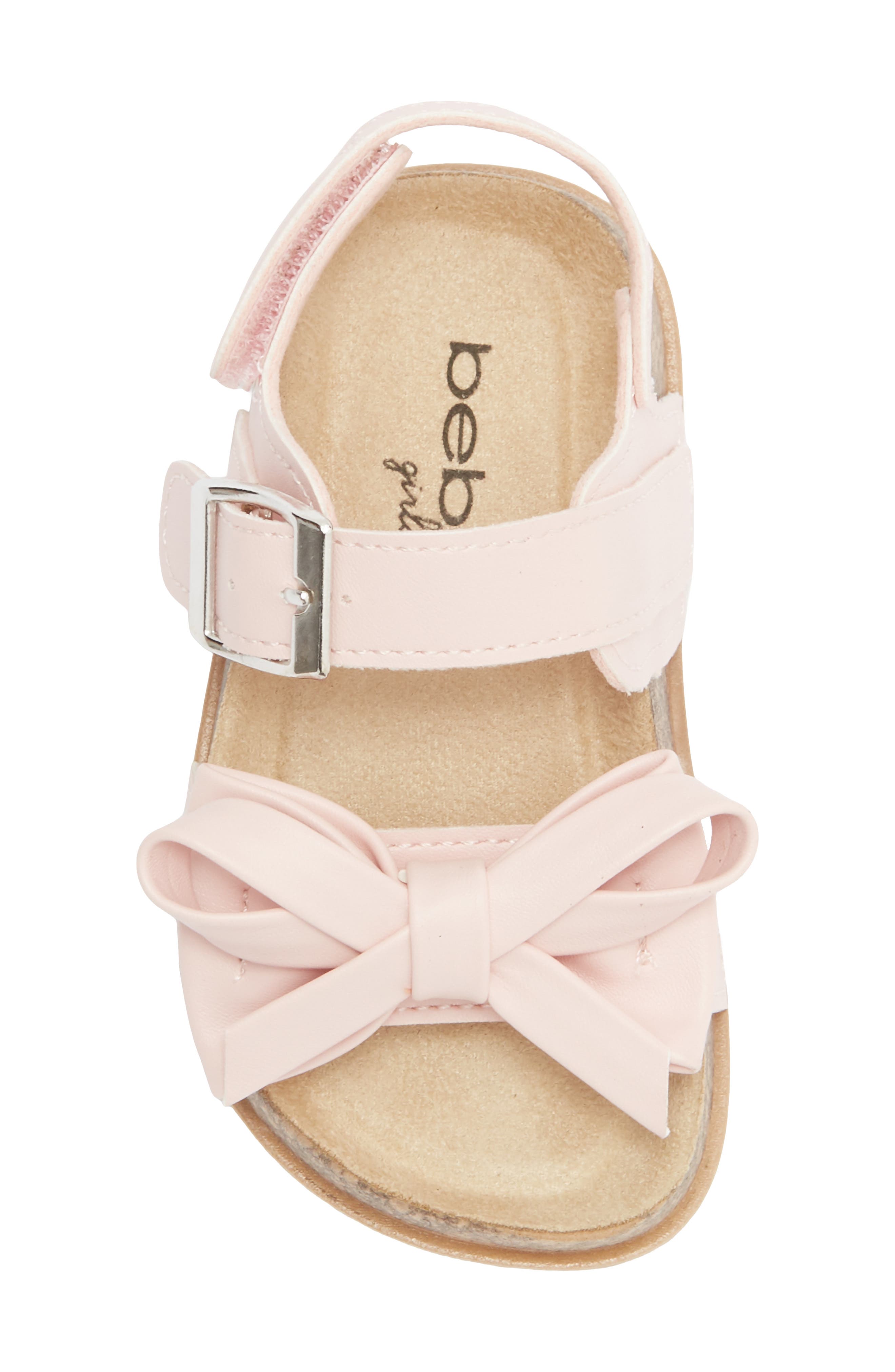 bebe Bow Sandal, Alternate, color, Blush
