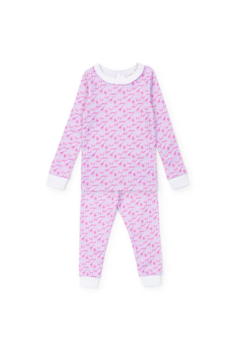 Ava Girls' Pajama Pant Set, Main, color, Pink Savanna Safari