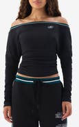 Off Season Off the Shouldered Long Sleeve Top