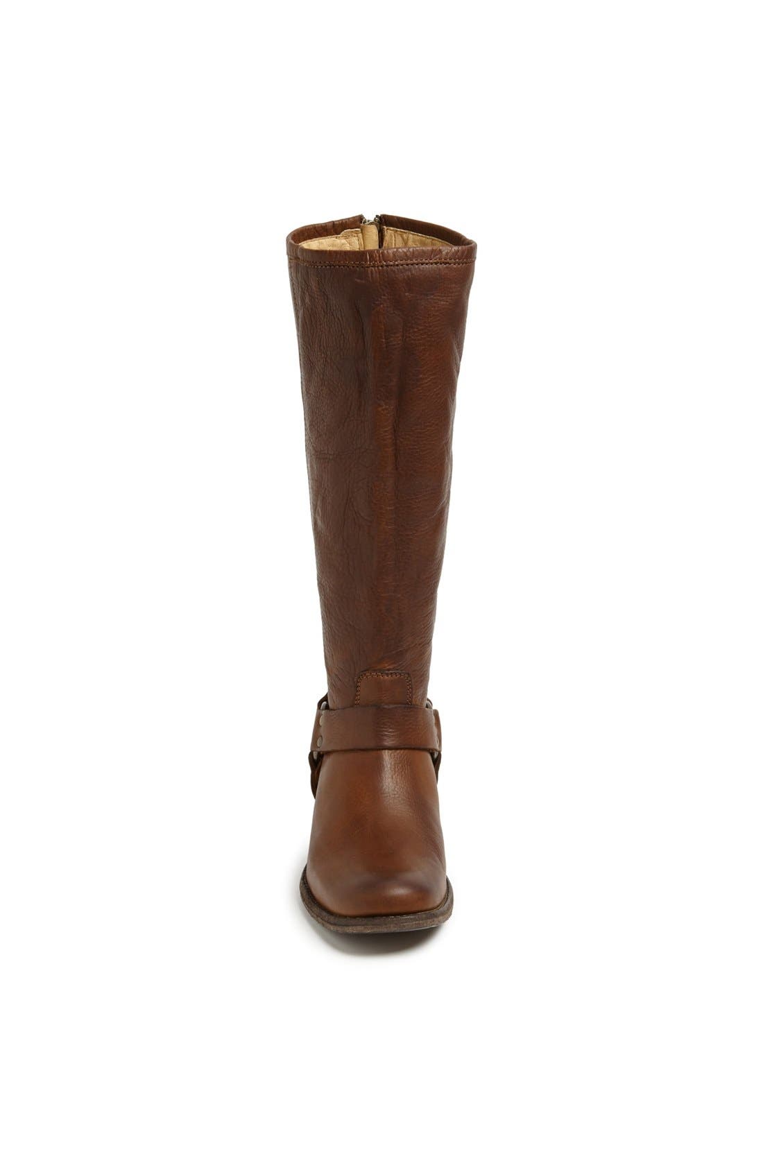Frye 'Phillip Harness' Tall Washed Leather Riding Boot, Alternate, color, 