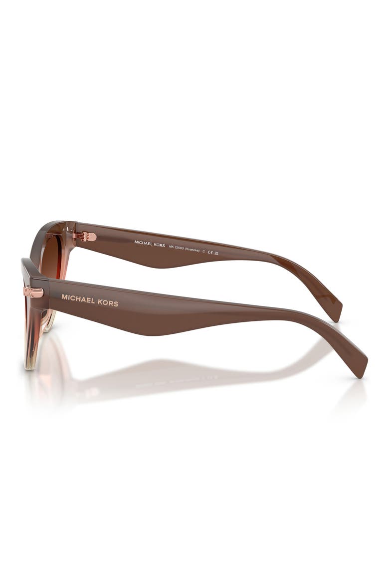 Roanoke 52mm Gradient Cat Eye Sunglasses, Alternate, color, SOFT PINK GRADIENT