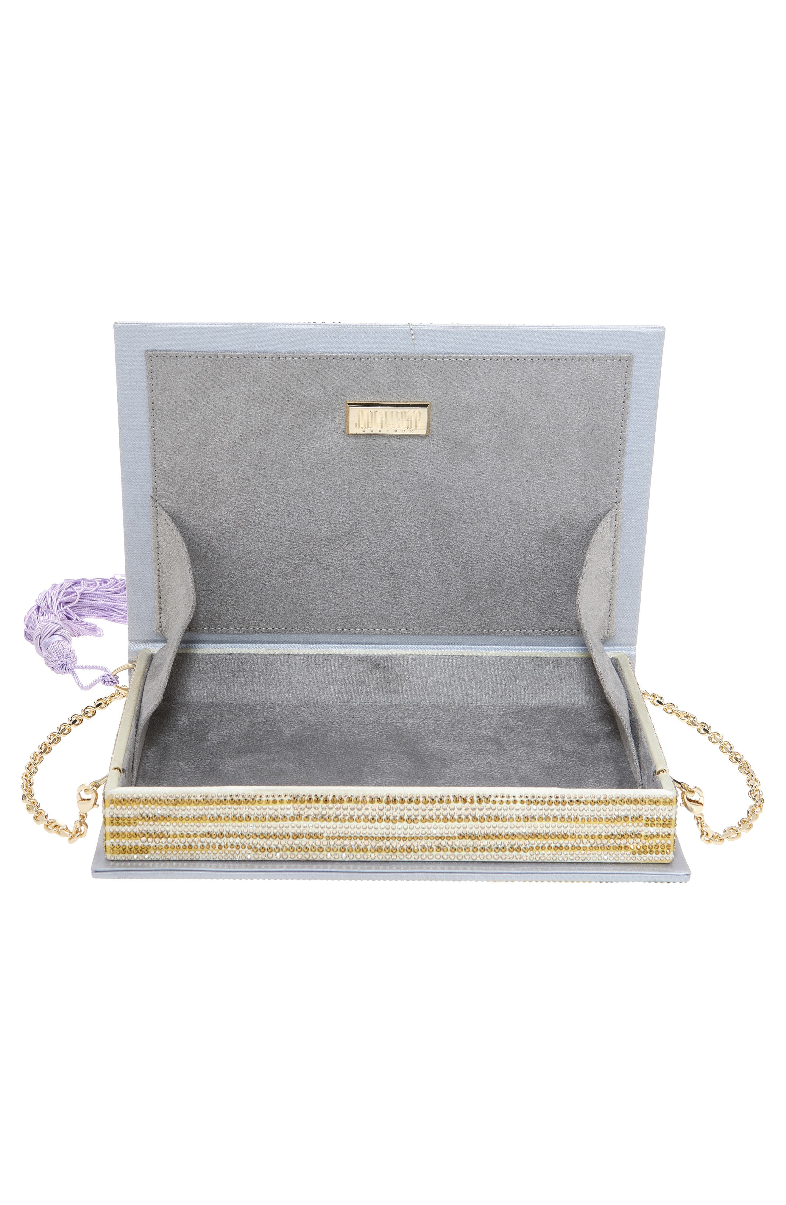 JUDITH LEIBER COUTURE Storybook La Dolce Vita Rhinestone Clutch, Alternate, color, 