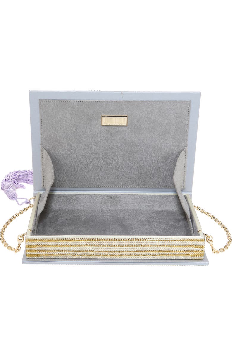 JUDITH LEIBER COUTURE Storybook La Dolce Vita Rhinestone Clutch, Alternate, color,