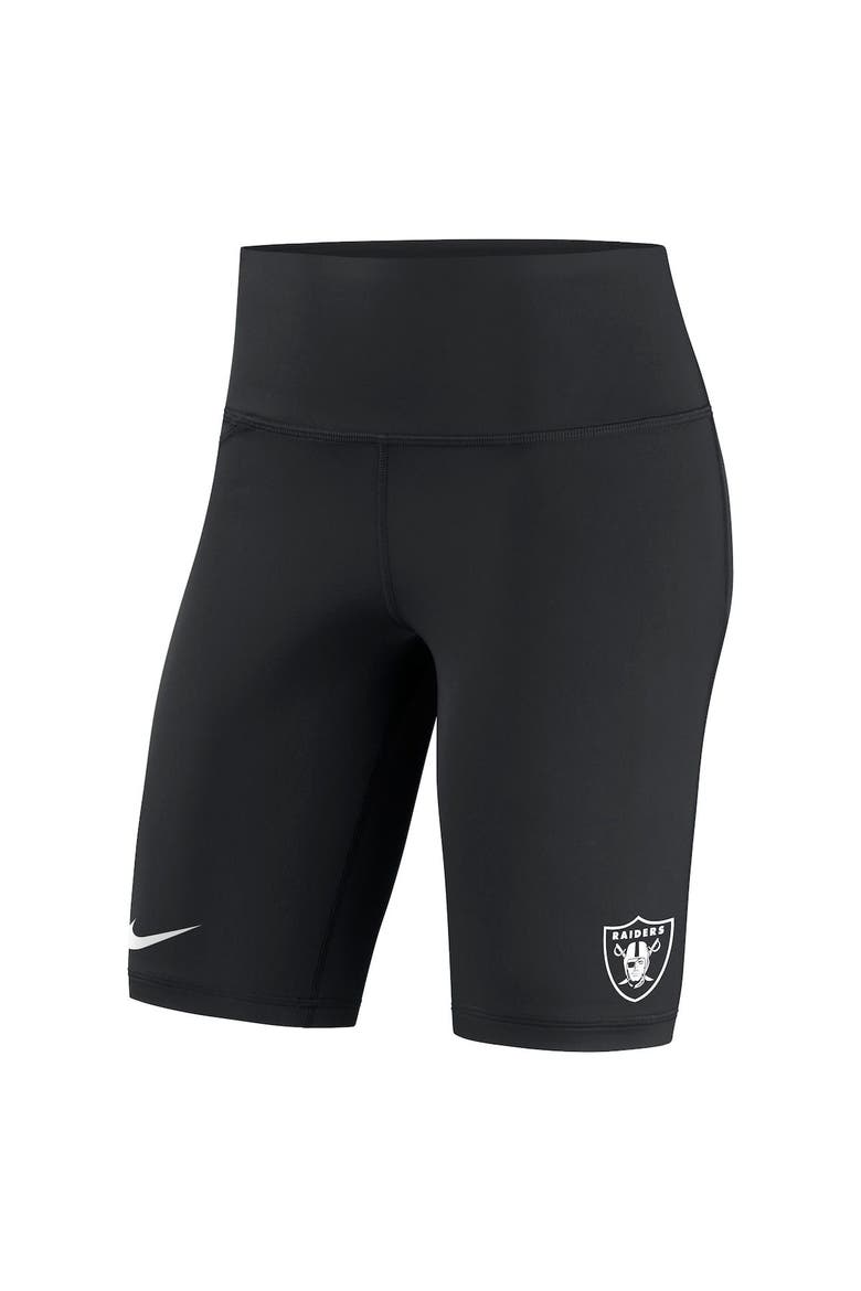 Women's Nike Black Las Vegas Raiders Biker Shorts, Alternate, color, Black