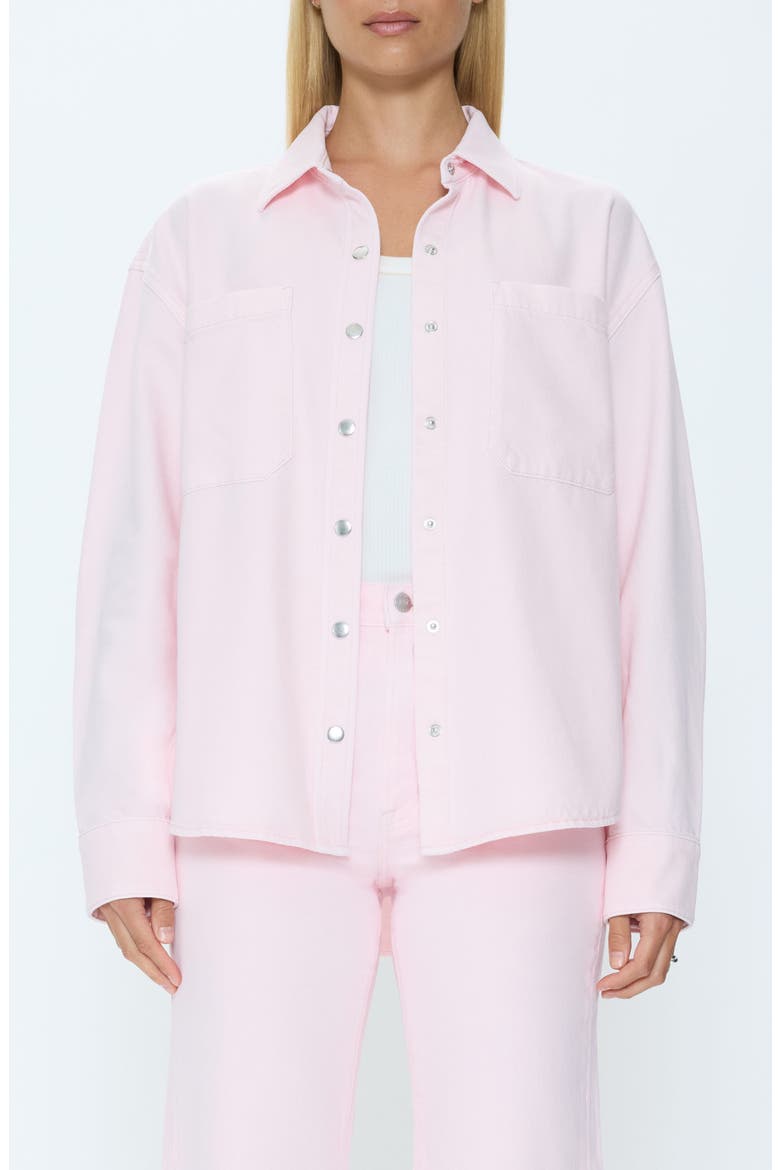 Elin Snap Front Shirt, Main, color, BLUSH