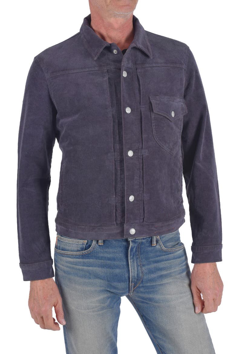 The Blade Stretch Corduroy Jacket, Main, color, CHARCOAL