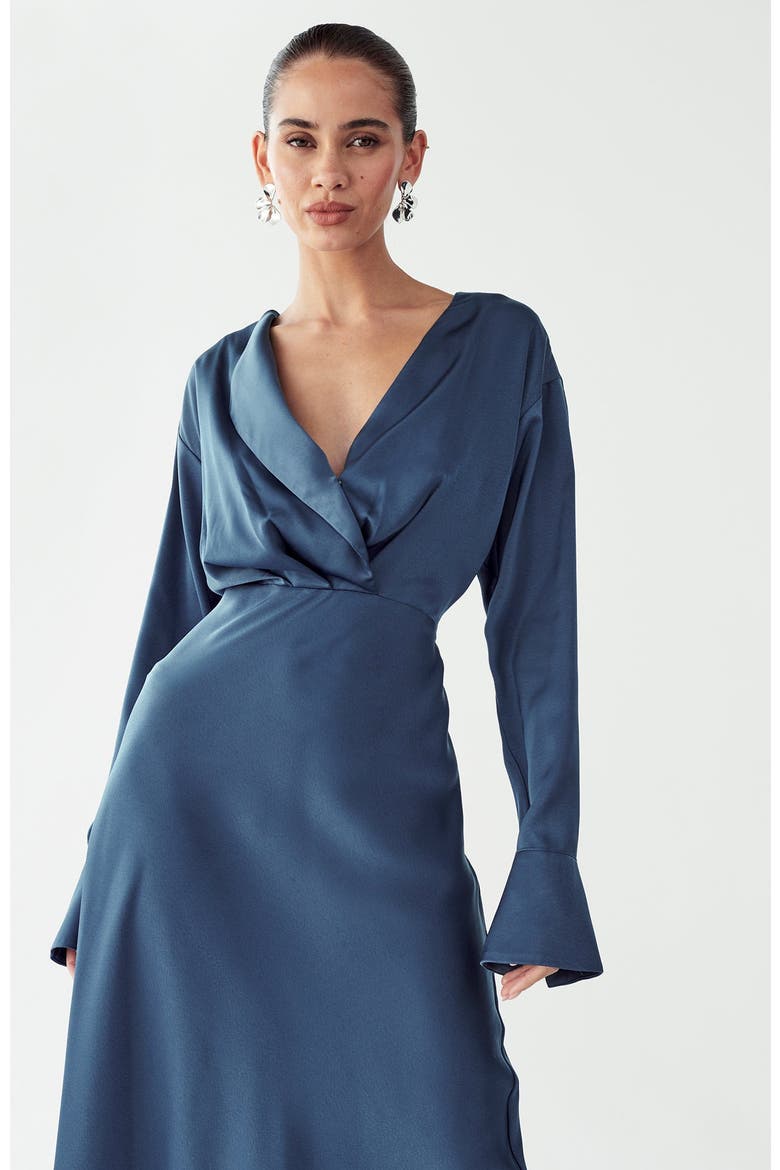 Glades Maxi Dress, Alternate, color, Steel Blue