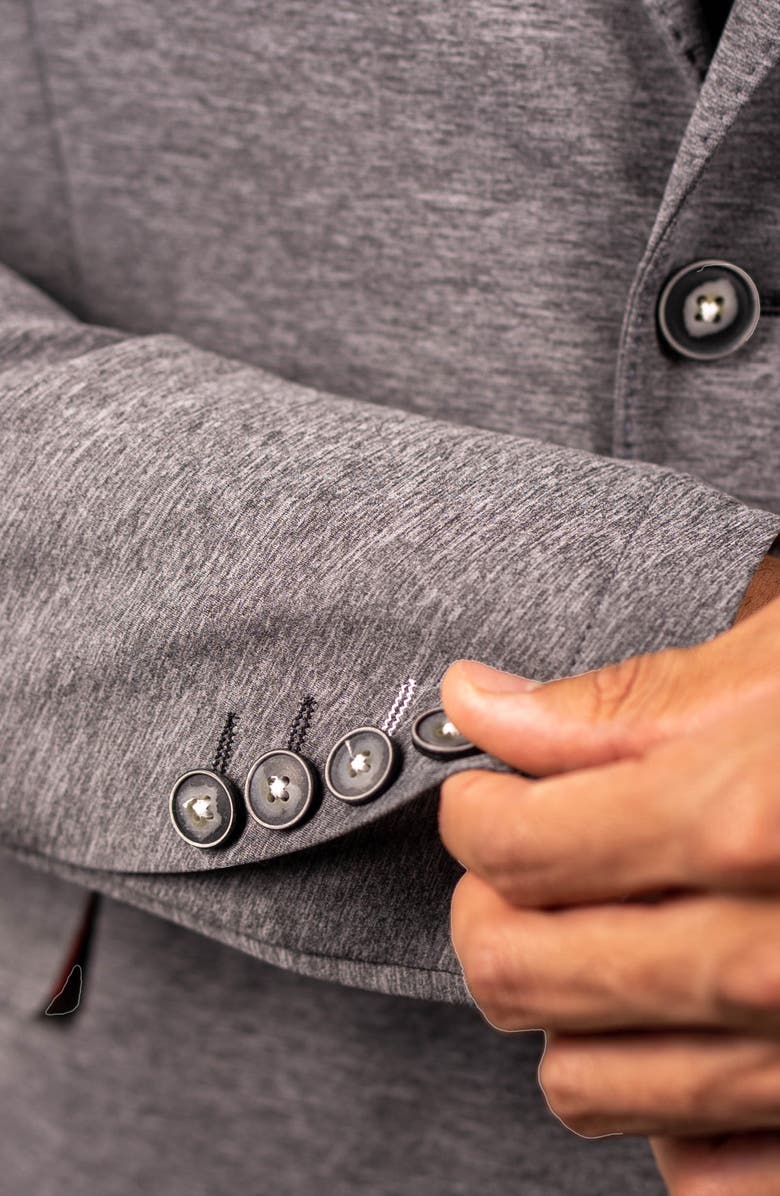 Maceoo Stretch Grey Unconstructed Blazer, Alternate, color, Grey