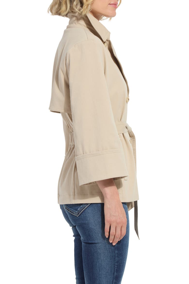 Dakota Crop Trench Coat, Alternate, color, CRISP KHAKI