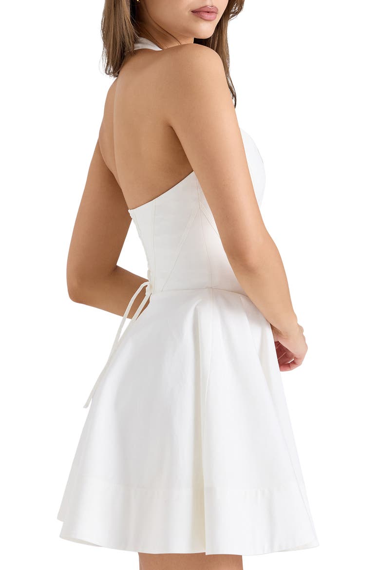 Sasha Halter Minidress, Alternate, color, WHITE