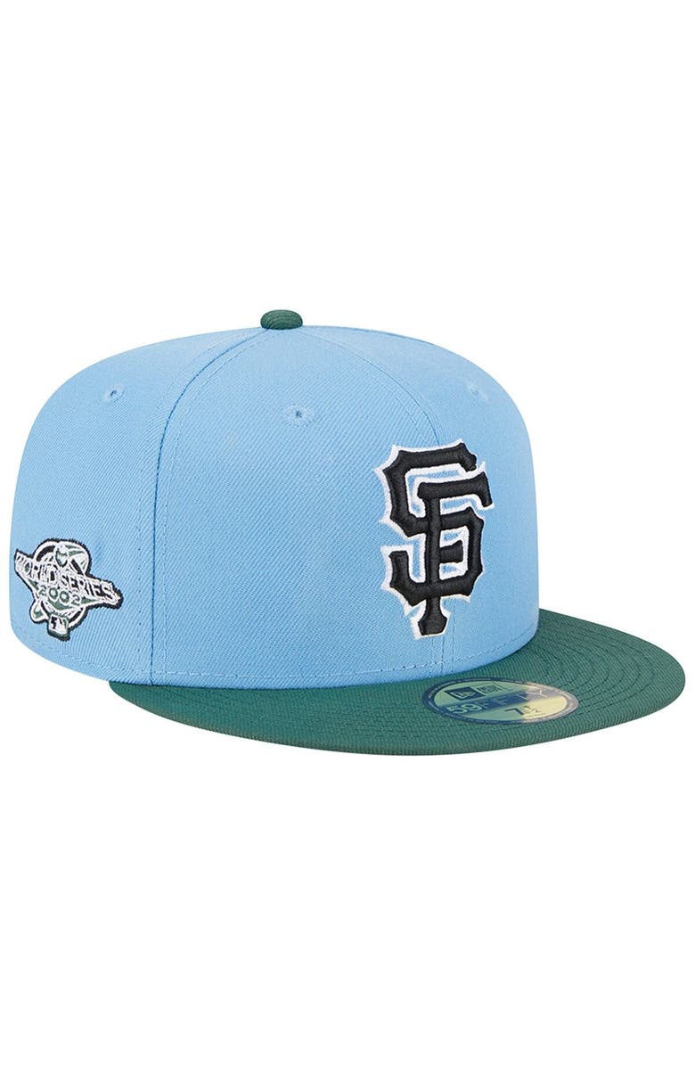 New Era Men's New Era Sky Blue/Cilantro San Francisco Giants 2002 World Series 59FIFTY Fitted Hat, Main, color, Light Blue