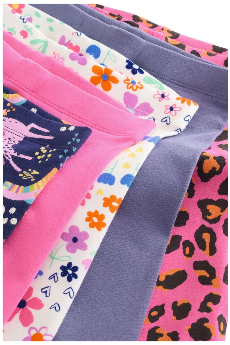 Kids' Assorted 5-Pack Leggings, Alternate, color, PURPLE