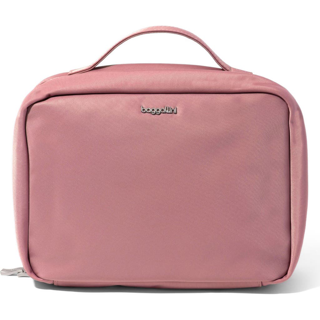baggallini Lenox Toiletry Kit in Mauve Twill at Nordstrom