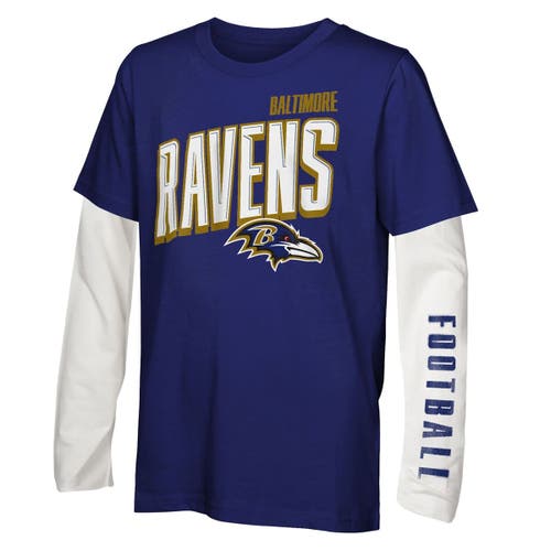 Outerstuff Youth Baltimore Ravens The Mix Combo T-shirt Set In Multi