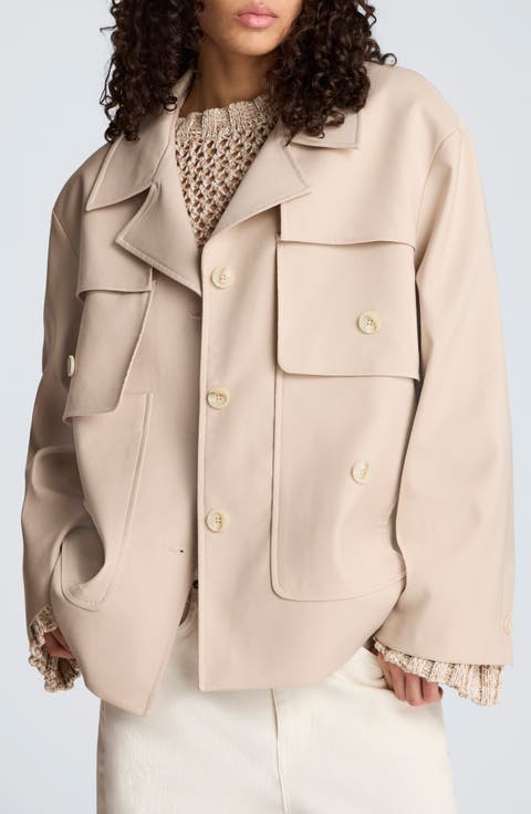 Twill Trench Jacket