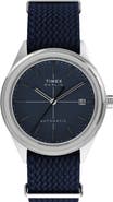 Timex® Marlin® Jet Automatic Fabric Strap Watch, 38mm