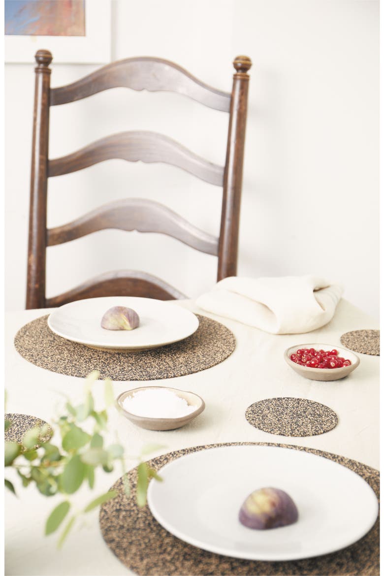 Dash Max Round Placemats Set of 6, Alternate, color, Natural Cork
