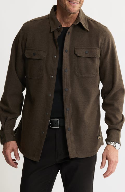Brushed Button Front Jacket