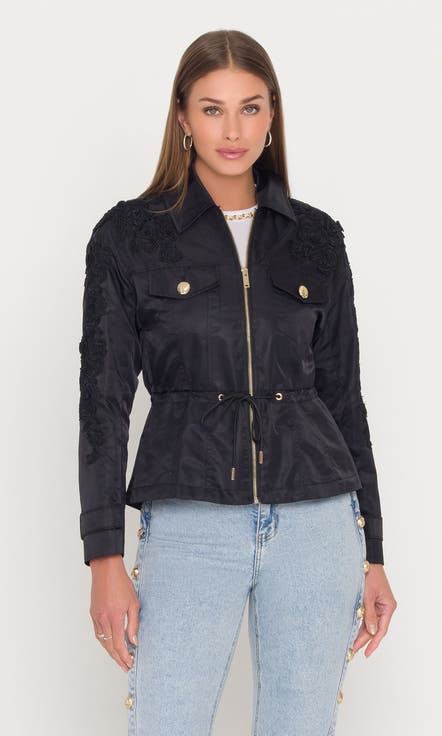 Janice Lace Combo Parka