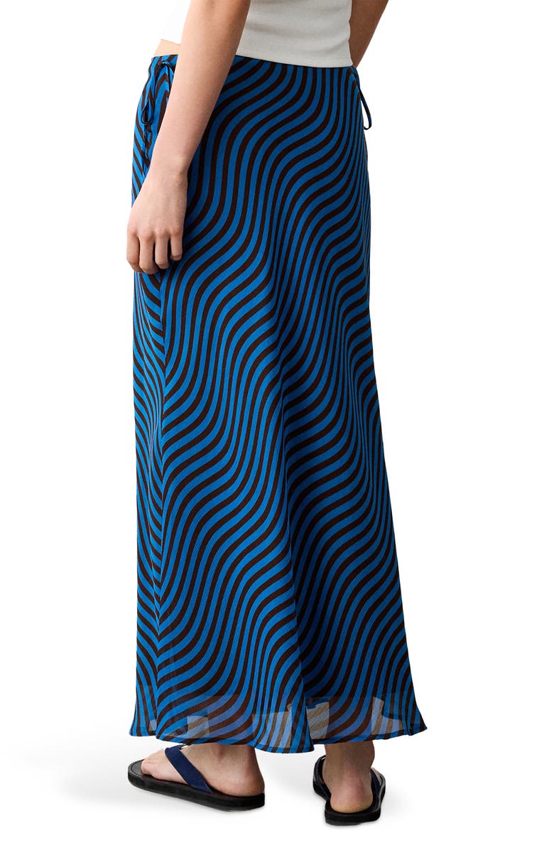 MANGO TEEN Wave Print Midi Skirt, Alternate, color, 