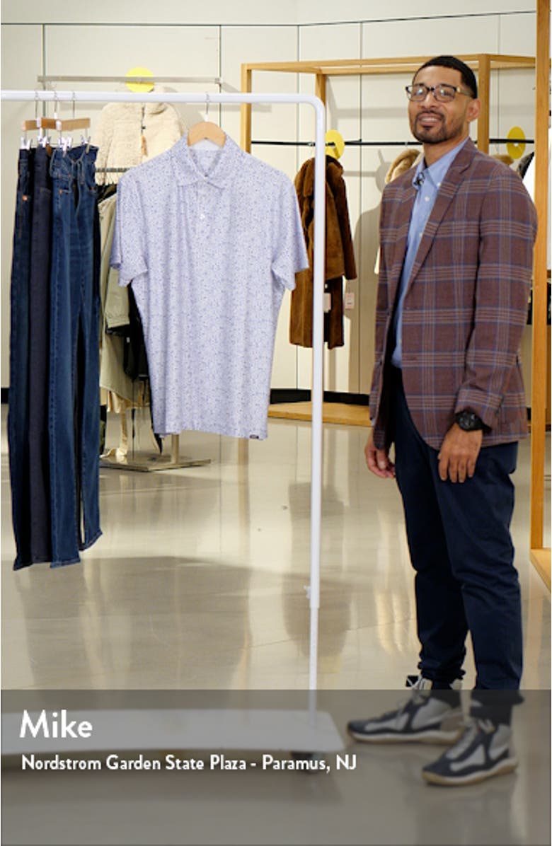 Men's Compound Print Performance Polo, sales video thumbnail