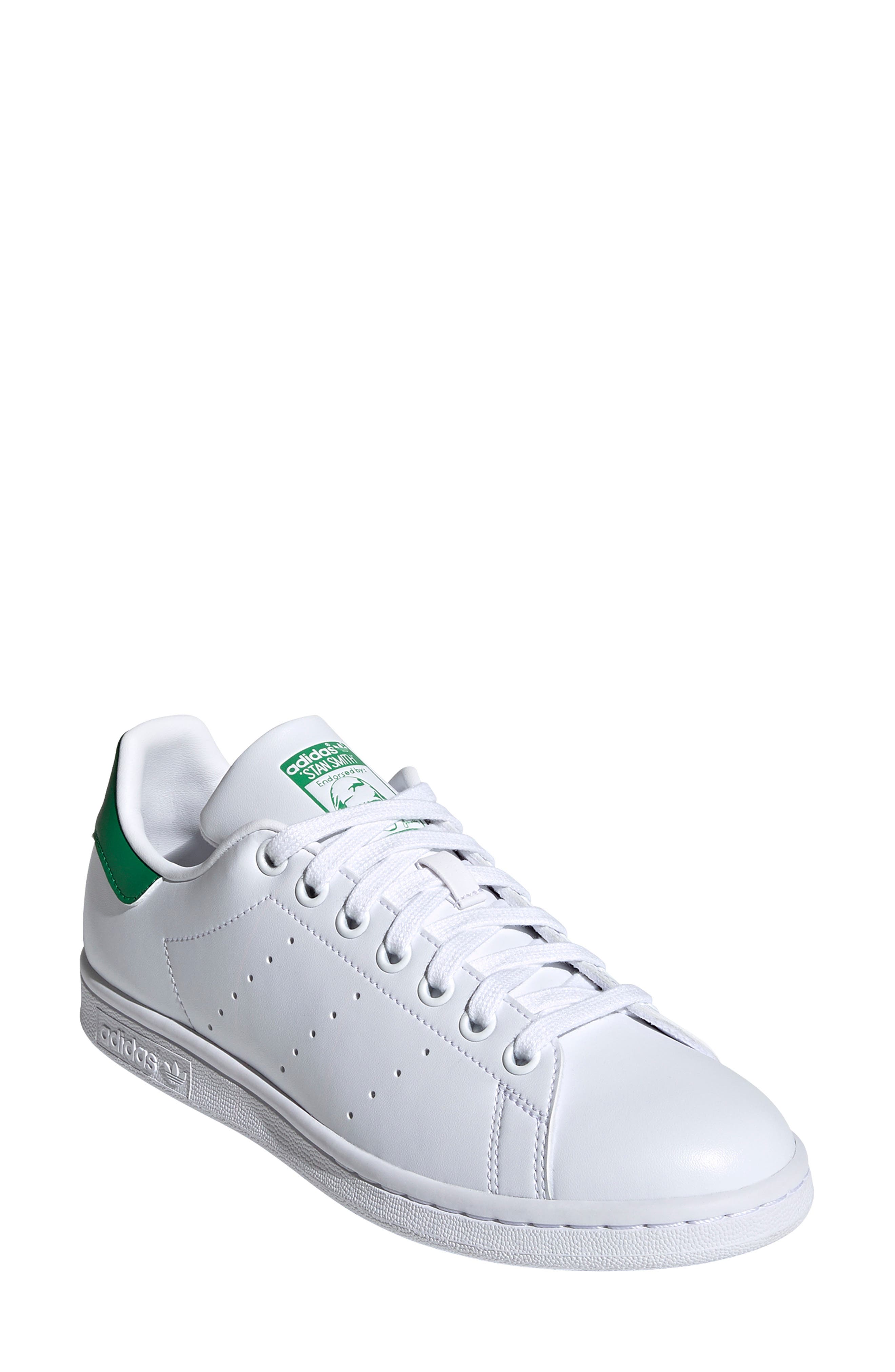 adidas Primegreen Stan Smith Sneaker, Main, color, White/ Green/ White