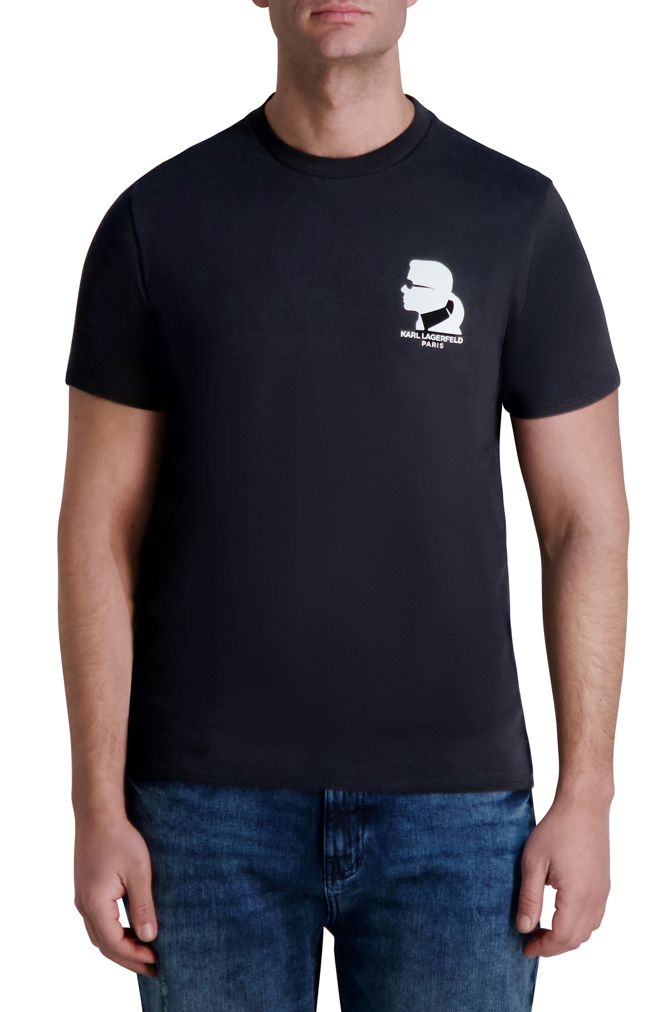 KARL LAGERFELD PARIS Logo Graphic T-Shirt