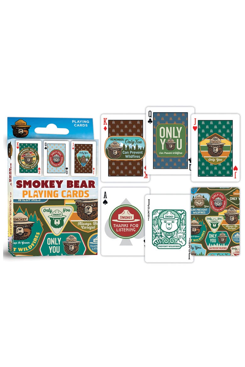 Smoky Bear Playing Cards, Alternate, color, Multicolor