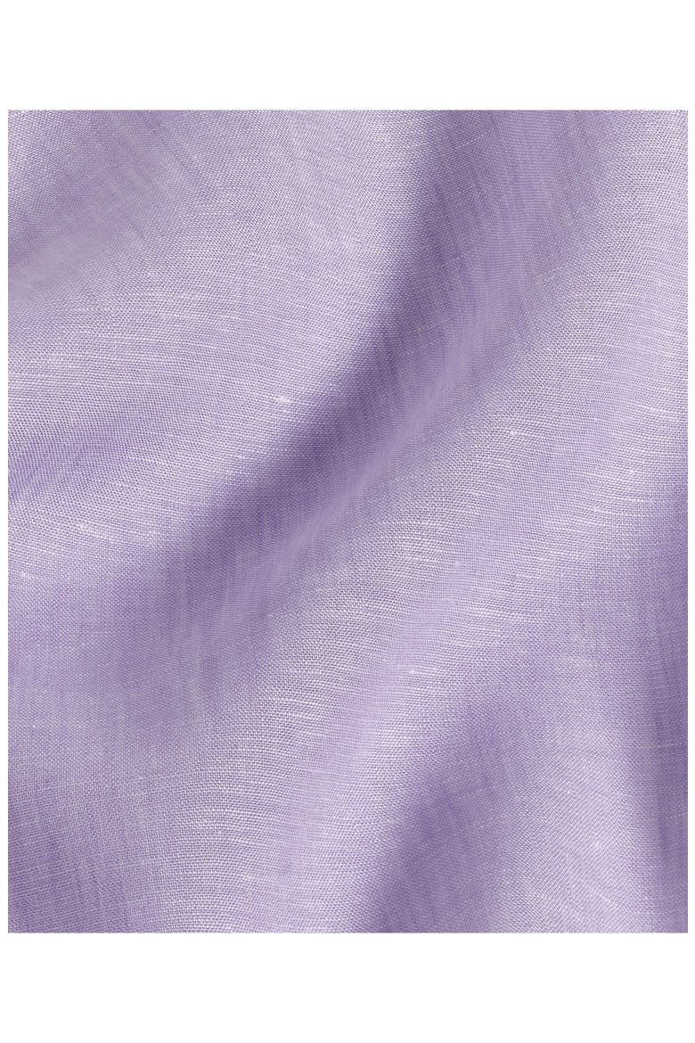 Trim Fit Linen Dress Shirt, Alternate, color, LILAC
