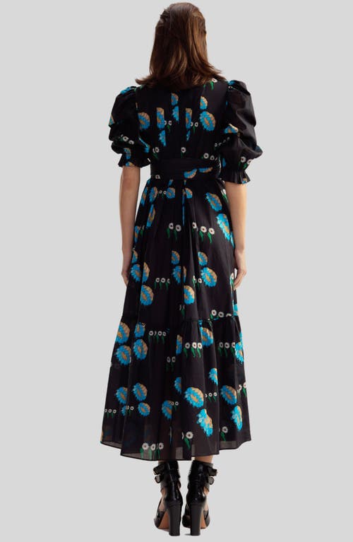 Cynthia Rowley Eve Pintuck Dress In Black Multi