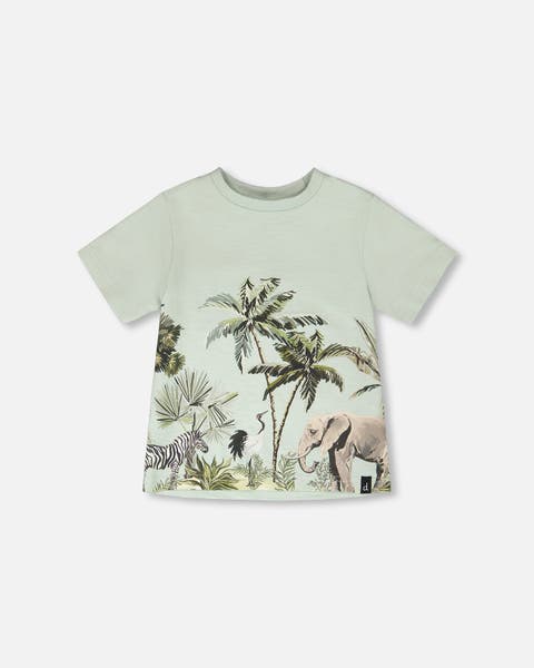 Organic Cotton Safari Short Sleeves T-Shirt (Toddler, Little Kid & Big Kid)