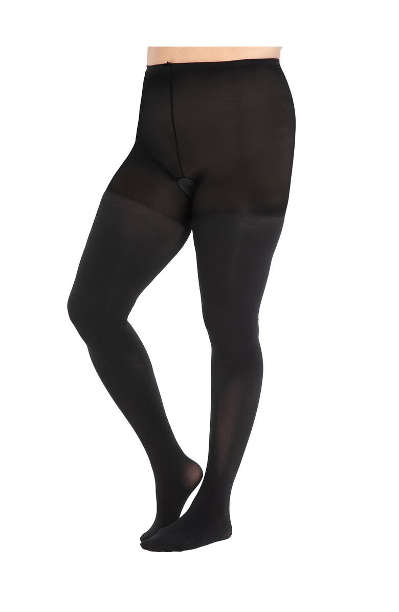 ELOQUII Premium Opaque Tights, Main, color, Black