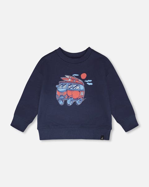Long Sleeve Graphic French Terry Sweatshirt (Toddler, Little Kid & Big Kid)