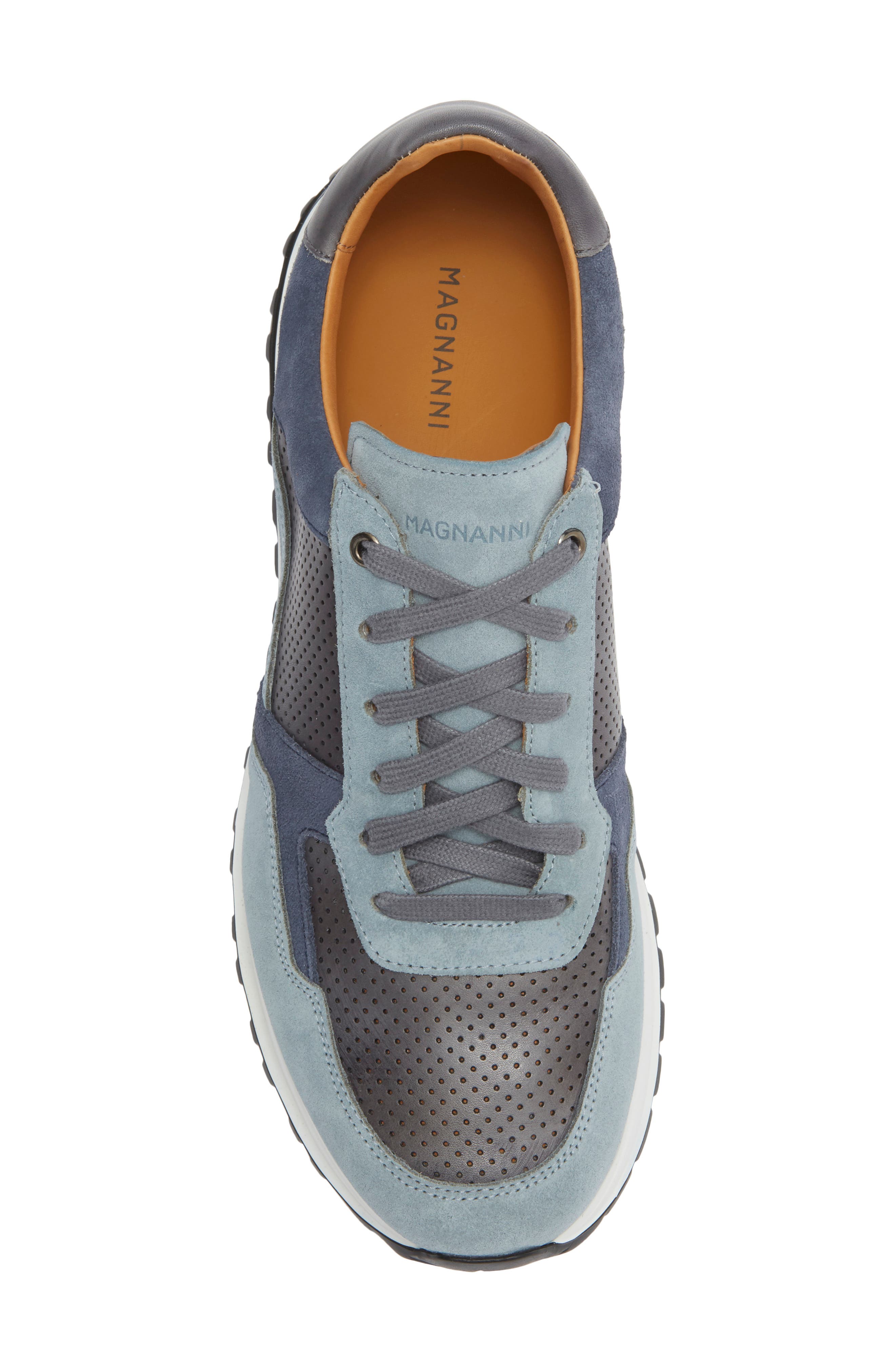 Fado Perforated Sneaker, Alternate, color, CEMENT SUEDE / JEAN PERF