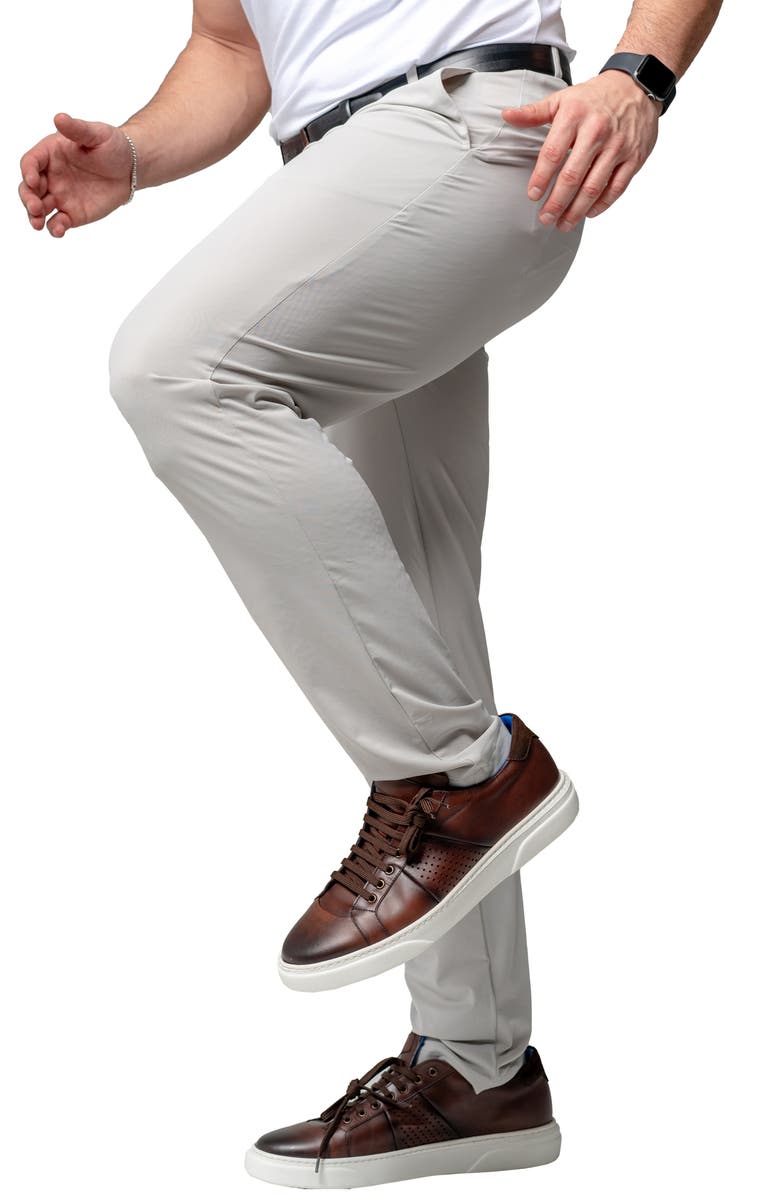 Maceoo Slim Fit Sunlight Grey Pants, Alternate, color, 