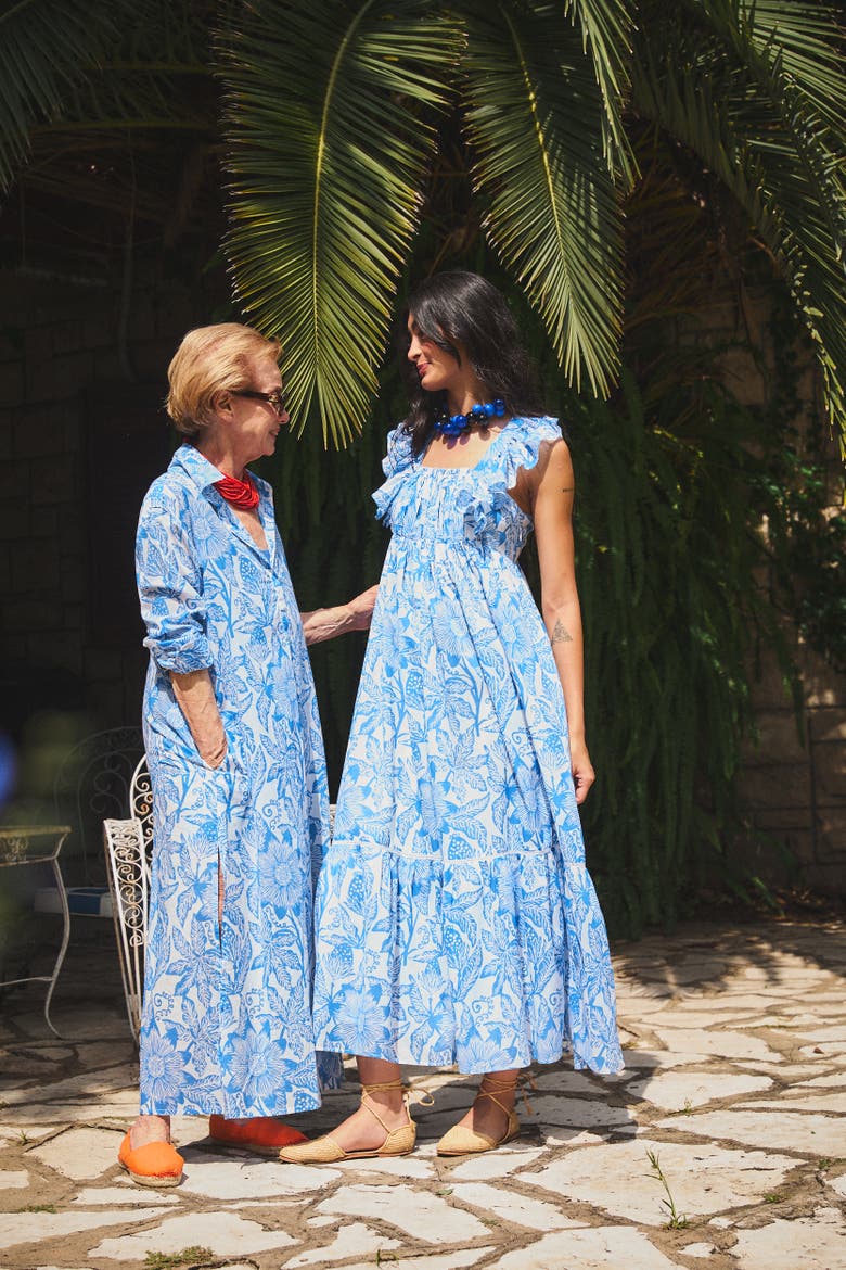 Floss Maxi Dress, Alternate, color, Blue Passionaria
