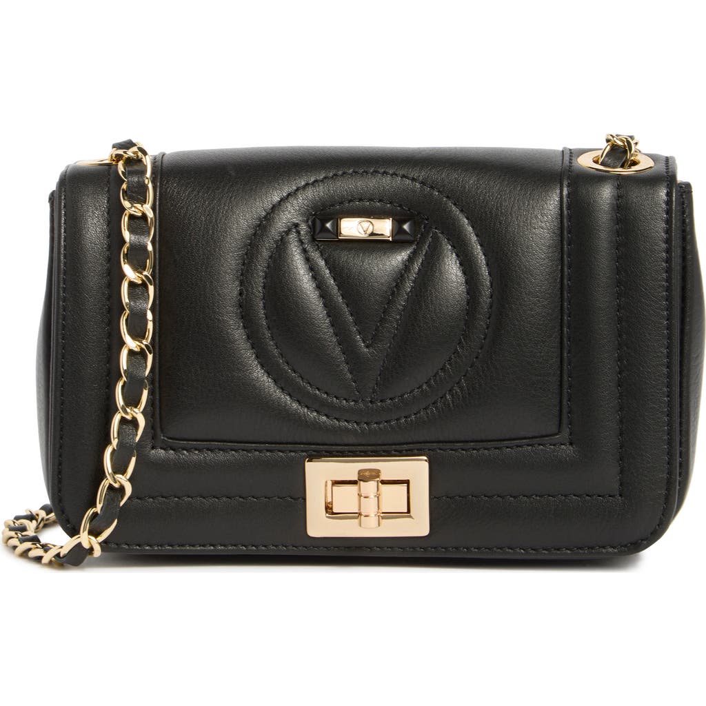 Valentino By Mario Valentino Beatriz Signature Leather Crossbody Bag In Black