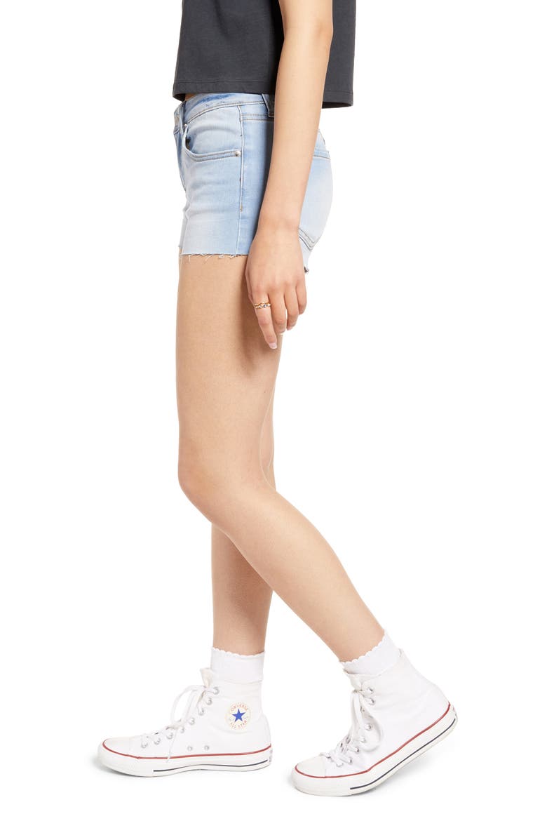 Women's Low Rise Denim Shorts, Alternate, color, FADED LIGHT WASH
