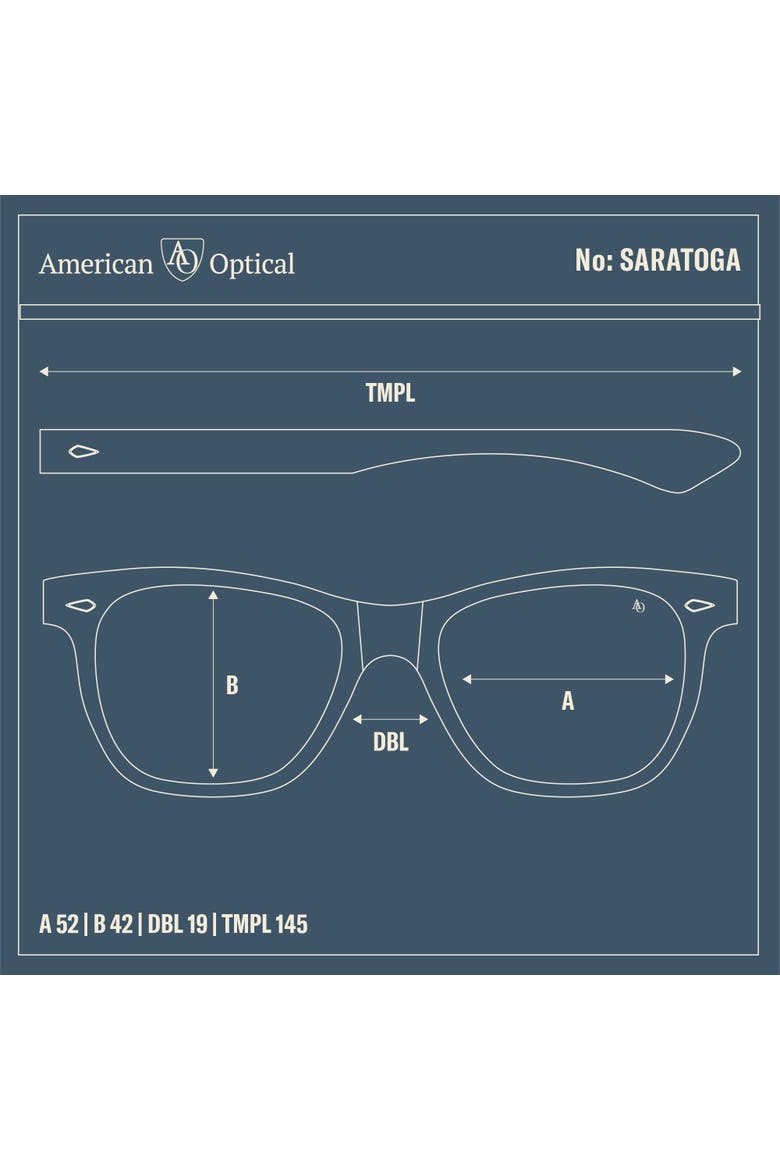 Saratoga 52mm Square Nylon Polarized, Alternate, color, Brown Demi - GYN-P