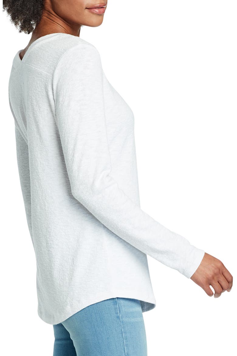 Countryside V-Neck Top, Alternate, color, PAPER WHITE