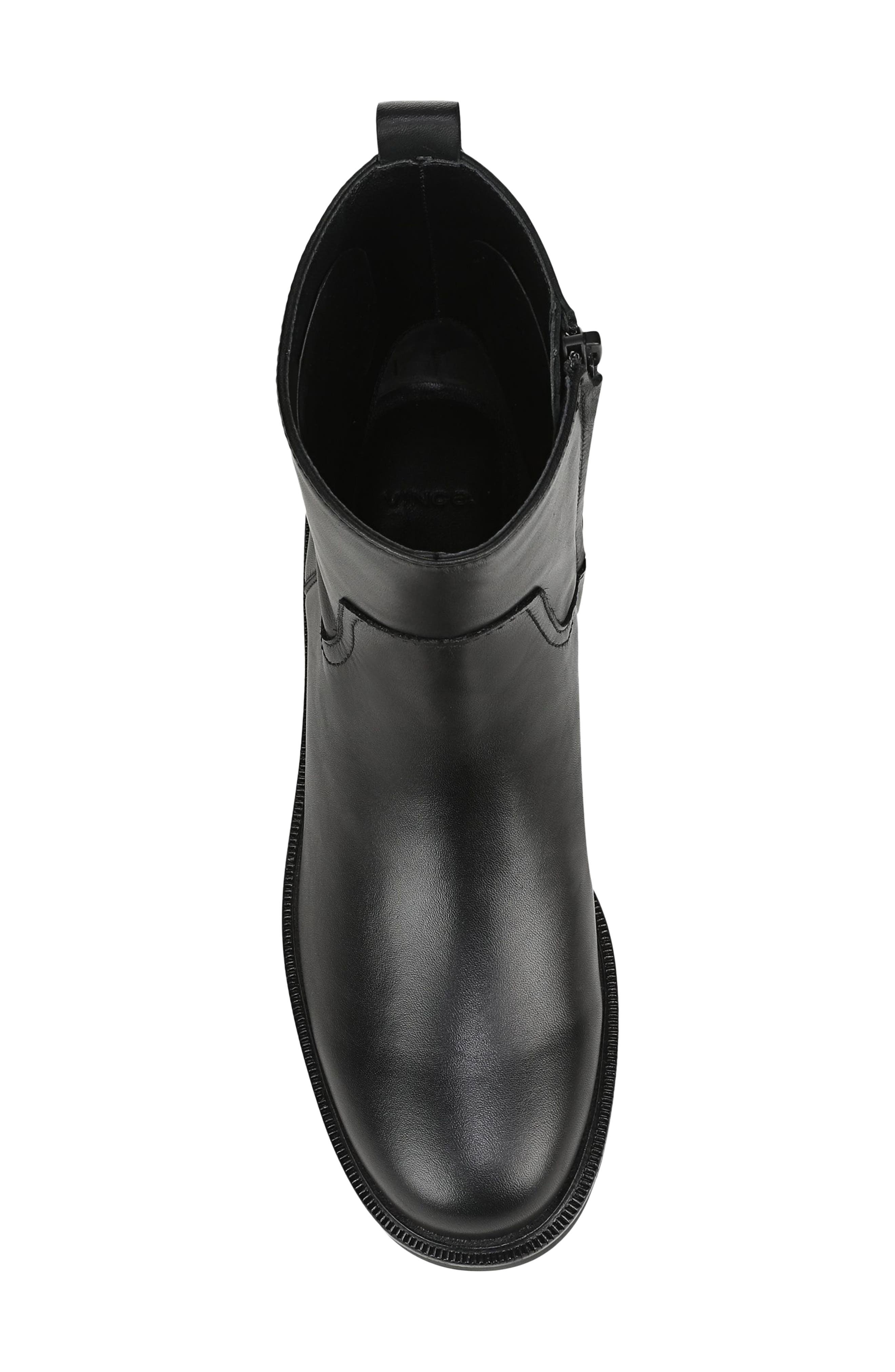 Sidney Lug Sole Boot, Alternate, color, BLACK LEATHER