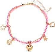 BP. Braided Cord Charm Necklace