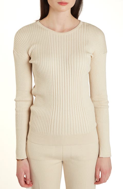 Cotton classic Rib Crew Ivory