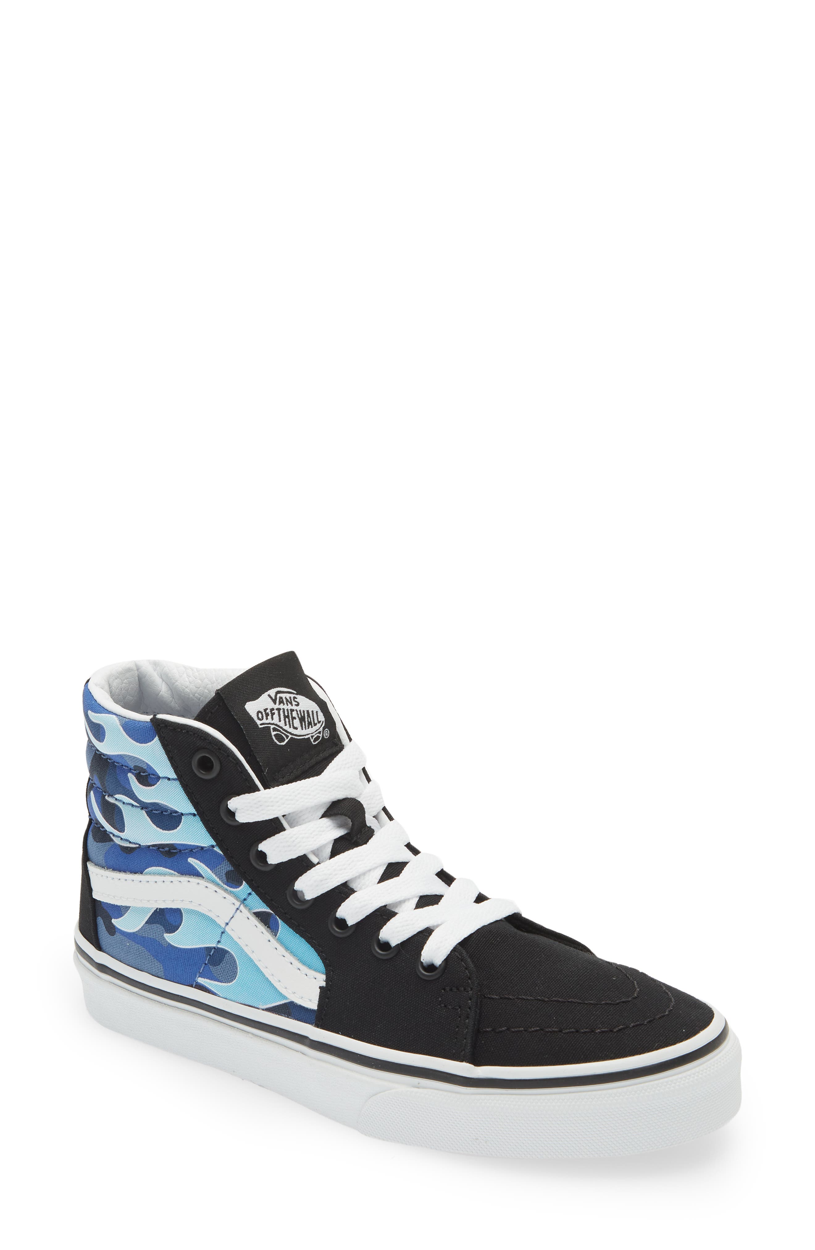 Vans Sk8-Hi Camo Flame High Top Sneaker, Main, color, 