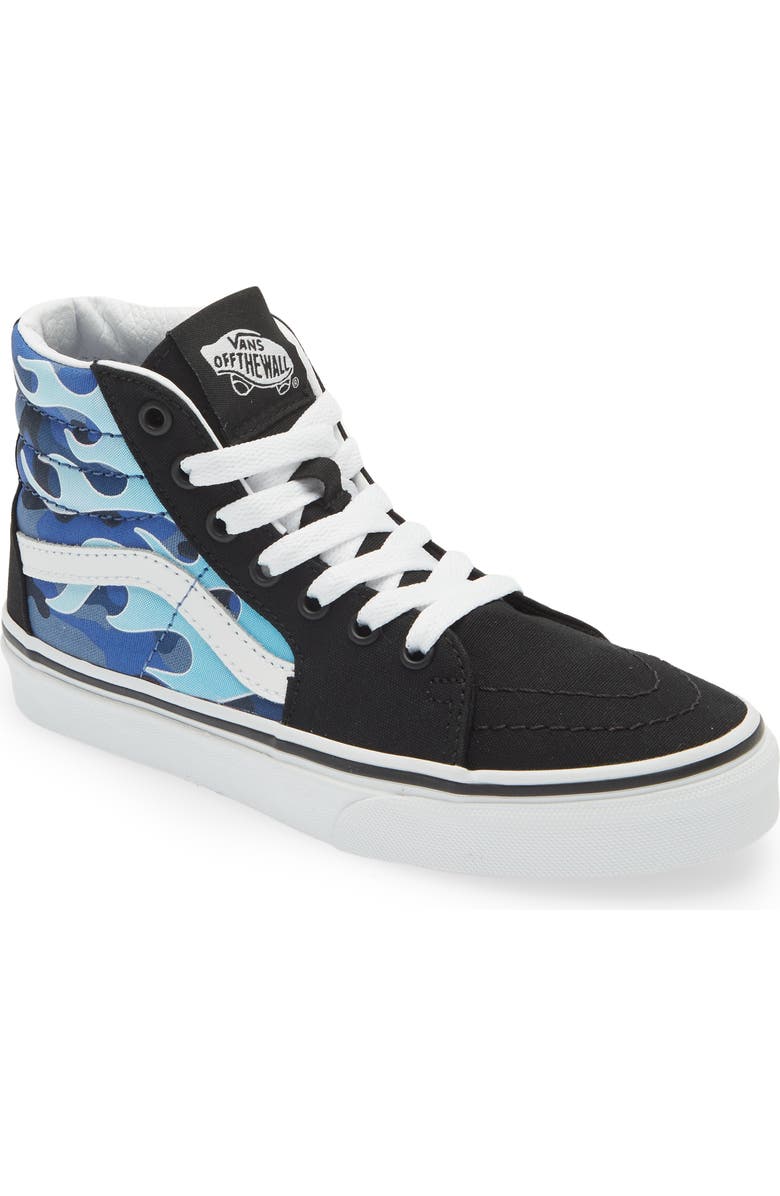Vans Sk8-Hi Camo Flame High Top Sneaker, Main, color,