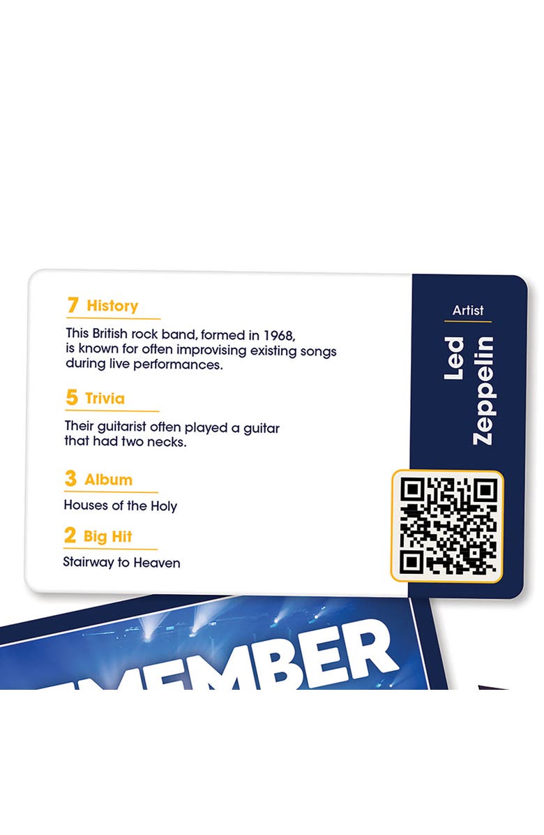 Longshore Remember The Music Game Music Trivia, Ages 8+, Alternate, color, Multicolored