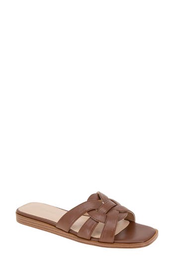 Bcbgeneration Women's Meltem Open Toe Flat Sandals In Sugar Almond