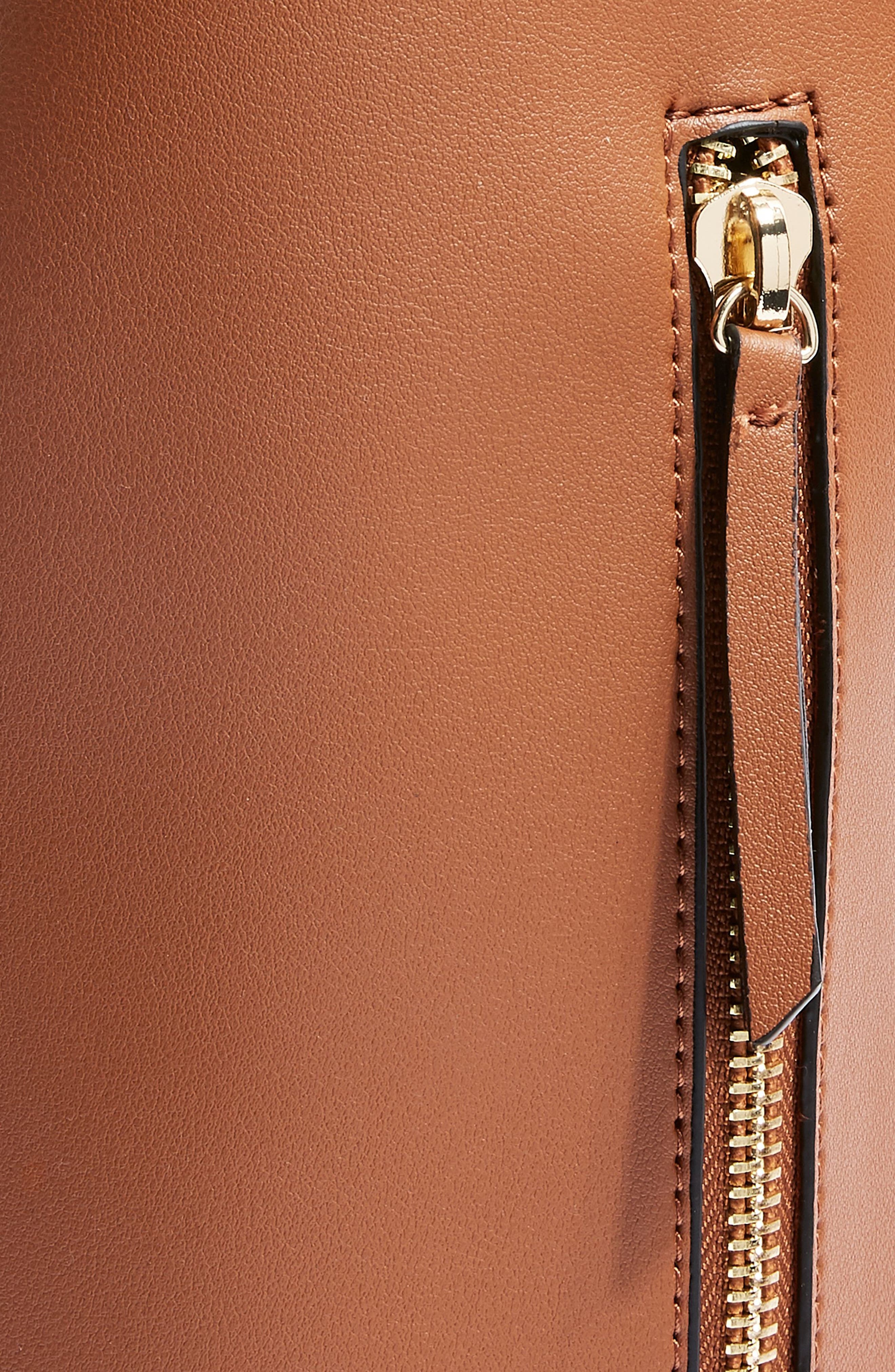 Topshop Hettie Faux Leather Hobo Bag, Alternate, color, 